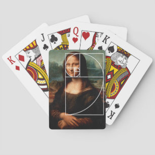 Leonardo da Vinci Mona Lisa Fibonacci Sequence Casinokort