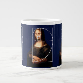 Leonardo da Vinci Mona Lisa Fibonacci Sequence Jumbo Mugg