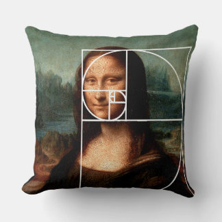 Leonardo da Vinci Mona Lisa Fibonacci Sequence Kudde