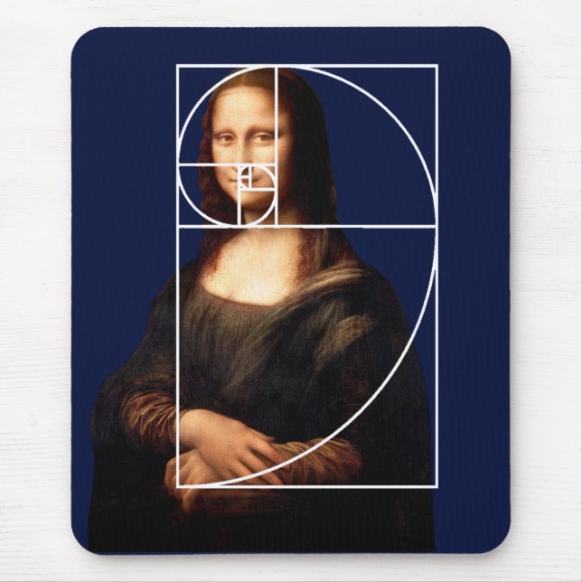 Leonardo da Vinci Mona Lisa Fibonacci Sequence Musmatta (Framsidan)