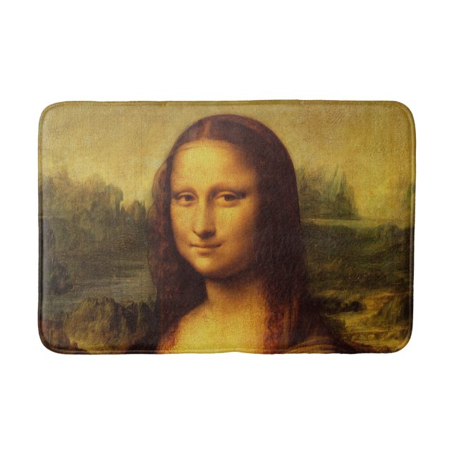 Leonardo Da Vinci Mona Lisa Fine Art Painting Badrumsmatta (Framsidan)