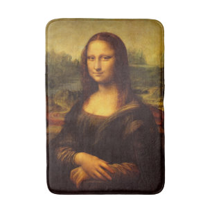 Leonardo Da Vinci Mona Lisa Fine Art Painting Badrumsmatta