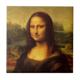 Leonardo Da Vinci Mona Lisa Fine Art Painting Kakelplatta