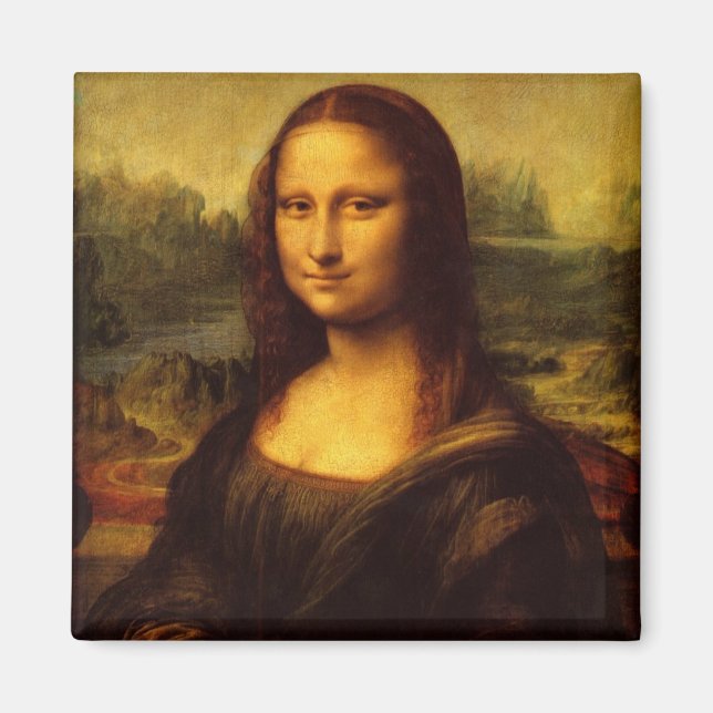 Leonardo Da Vinci Mona Lisa Fine Art Painting Magnet (Framsidan)