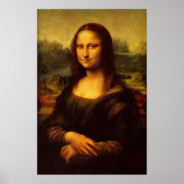 Leonardo Da Vinci Mona Lisa Fine Art Painting Poster (Framsidan)