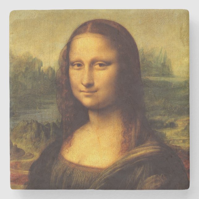 Leonardo Da Vinci Mona Lisa Fine Art Painting Stenunderlägg (Framsidan)