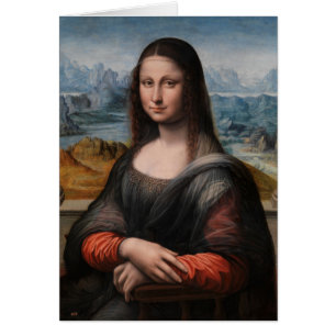 Leonardo Da Vinci Mona Lisa Hälsningskort