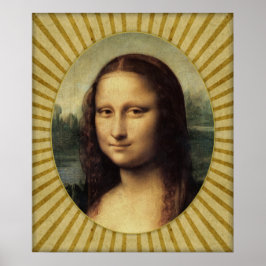 Leonardo da Vinci - Mona Lisa i detalj Poster
