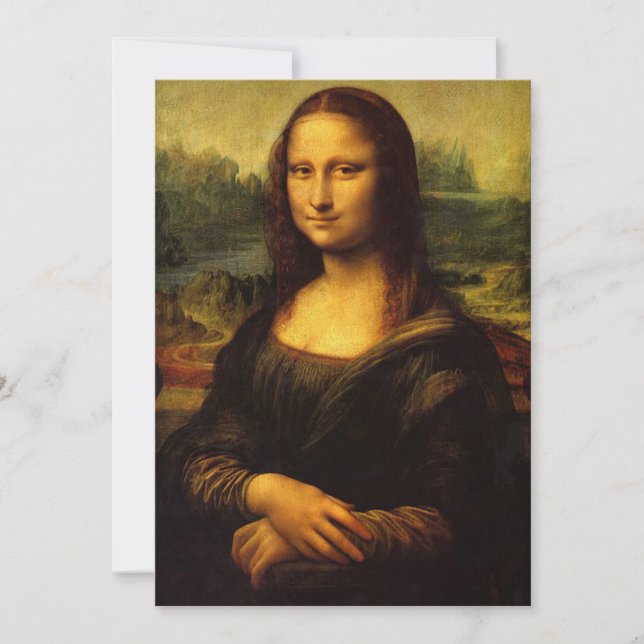 Leonardo da Vinci | Mona Lisa Inbjudningar (Framsida)