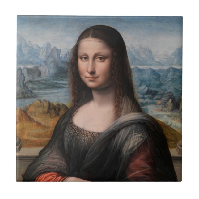 Leonardo da Vinci| Mona Lisa Kakelplatta (Framsidan)