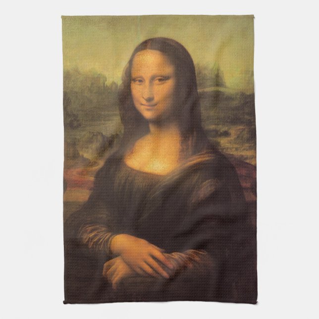 Leonardo Da Vinci Mona Lisa Kökshandduk (Vertikal)