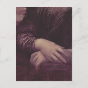 Leonardo da Vinci Mona Lisa (La Giaconda), uppgift Vykort
