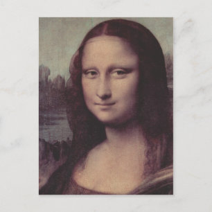 Leonardo da Vinci Mona Lisa (La Giaconda), uppgift Vykort