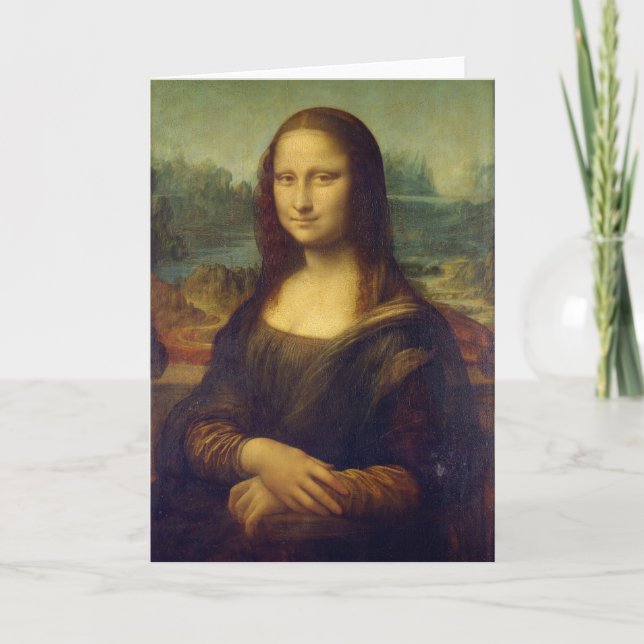 Leonardo Da Vinci, Mona Lisa, La Gioconda Kort (Framsida)
