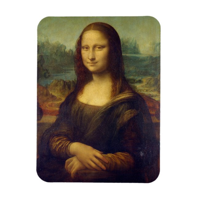 Leonardo Da Vinci, Mona Lisa, La Gioconda Magnet (Vertikal)