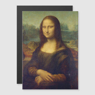 Leonardo Da Vinci, Mona Lisa, La Gioconda Magnetisk Inbjudningskort