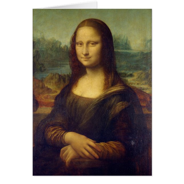 Leonardo Da Vinci, Mona Lisa, La Gioconda OBS Kort (Framsidan)