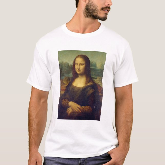 Leonardo Da Vinci, Mona Lisa, La Gioconda T Shirt (Framsida)