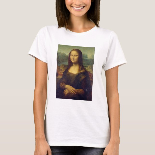 Leonardo Da Vinci, Mona Lisa, La Gioconda T Shirt (Framsida)