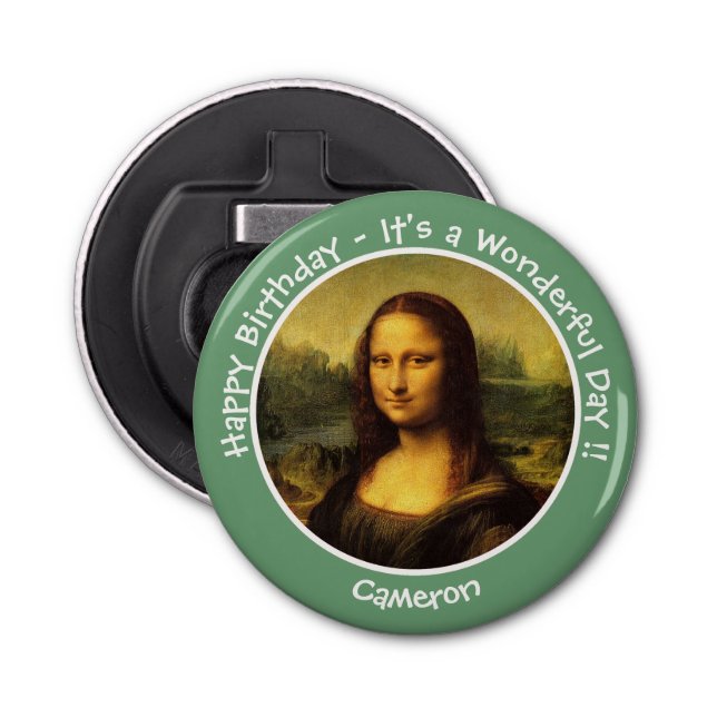 Leonardo da Vinci Mona Lisa Party Collection Flasköppnare (Framsidan)