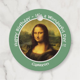 Leonardo da Vinci Mona Lisa Party Collection Gåvor Etiketter