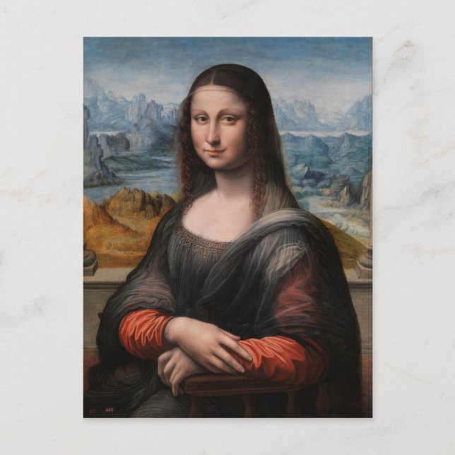 Leonardo da Vinci| Mona Lisa Vykort (Framsida)