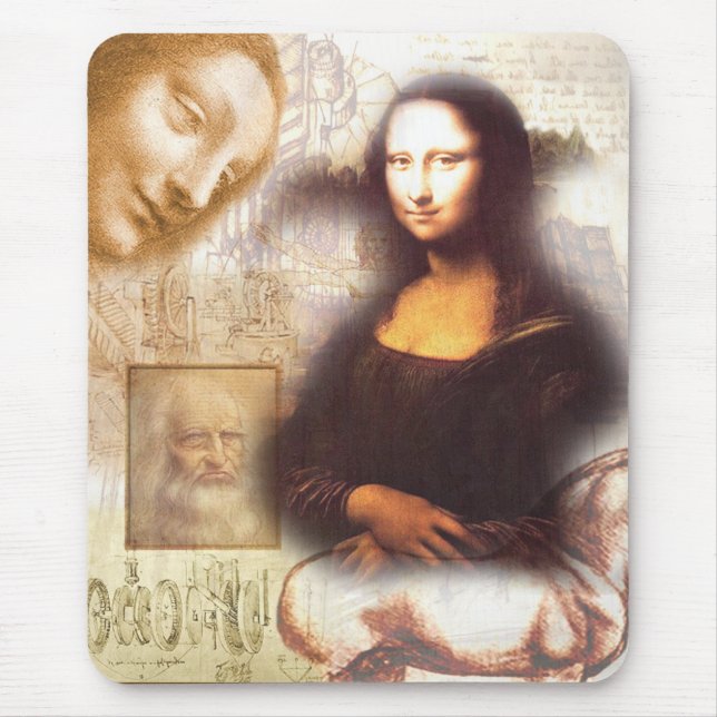 Leonardo Da Vinci mousepad Musmatta (Framsidan)