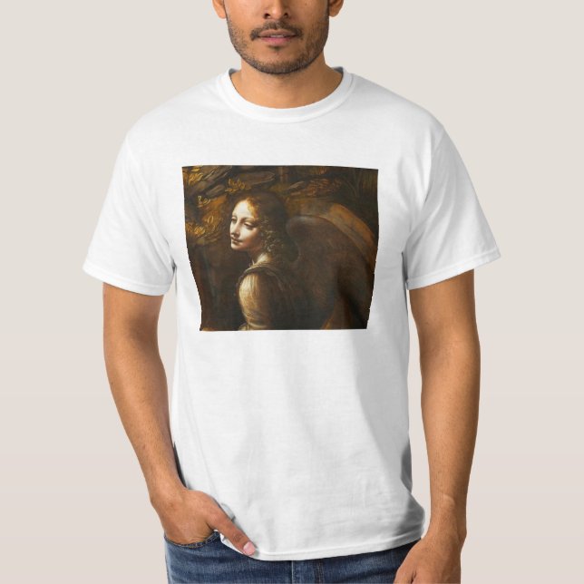 Leonardo Da Vinci oskuld av stenängeln T-shirt (Framsida)