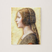 Leonardo da Vinci-Porträtt i en ung fästmö