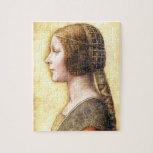 Leonardo da Vinci-Porträtt i en ung fästmö Pussel