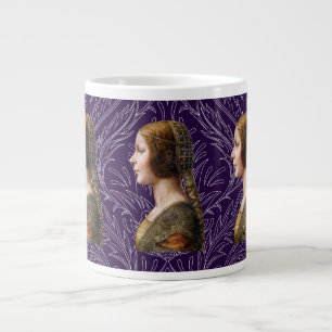 Leonardo da Vinci Porträtt La Bella Principessa Jumbo Mugg