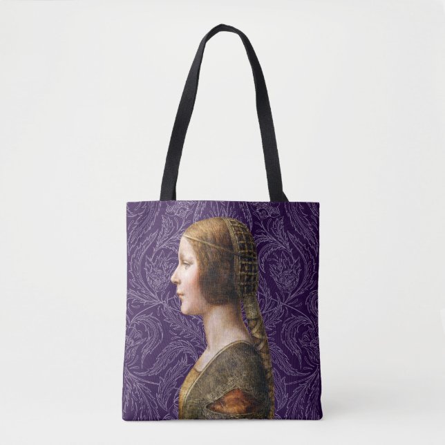 Leonardo da Vinci Porträtt La Bella Principessa Tygkasse (Framsida)