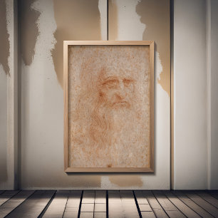 Leonardo Da Vinci, Presumed Self-Porträtt Fototryck