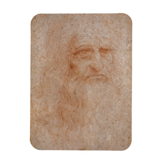 Leonardo Da Vinci, Presumed Self-Porträtt Magnet (Vertikal)