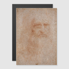 Leonardo Da Vinci, Presumed Self-Porträtt Magnetisk Inbjudningskort