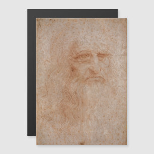 Leonardo Da Vinci, Presumed Self-Porträtt Magnetisk Inbjudningskort