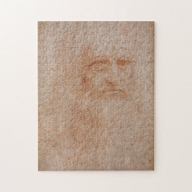 Leonardo Da Vinci, Presumed Self-Porträtt Pussel (Vertikal)