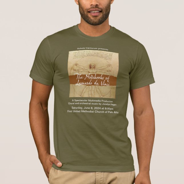 Leonardo da Vinci-programmets bärbara datorer T Shirt (Framsida)