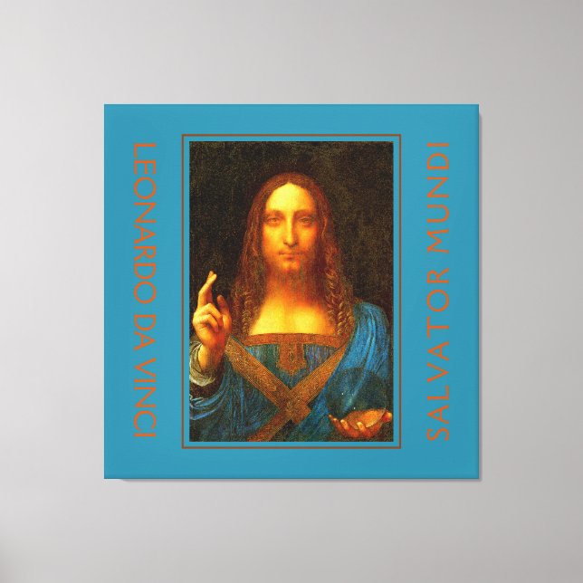 LEONARDO DA VINCI SALVATOR MUNDI Fine Art Canvastryck (Framsida)