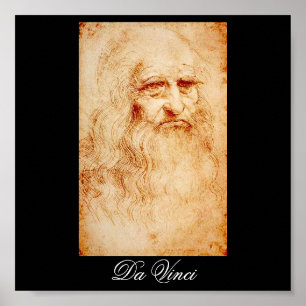 Leonardo Da Vinci Self-Porträtt circa 1510-1515 Poster