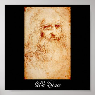 Leonardo Da Vinci Self-Porträtt circa 1510-1515 Poster