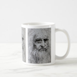 Leonardo Da Vinci självporträtt Kaffemugg