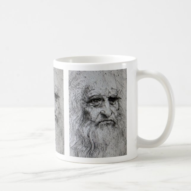 Leonardo Da Vinci självporträtt Kaffemugg (Höger)