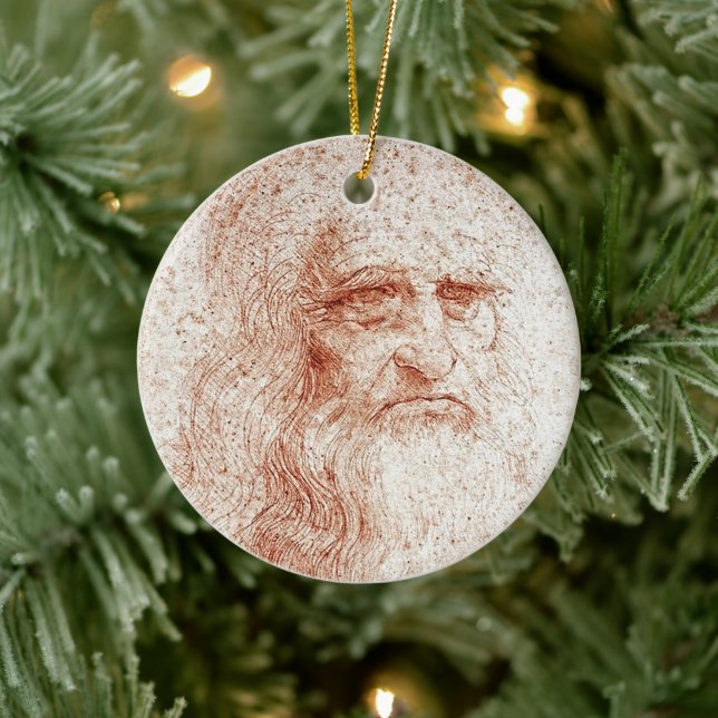 Leonardo da Vinci Självporträtt Konst Ornament (Träd)