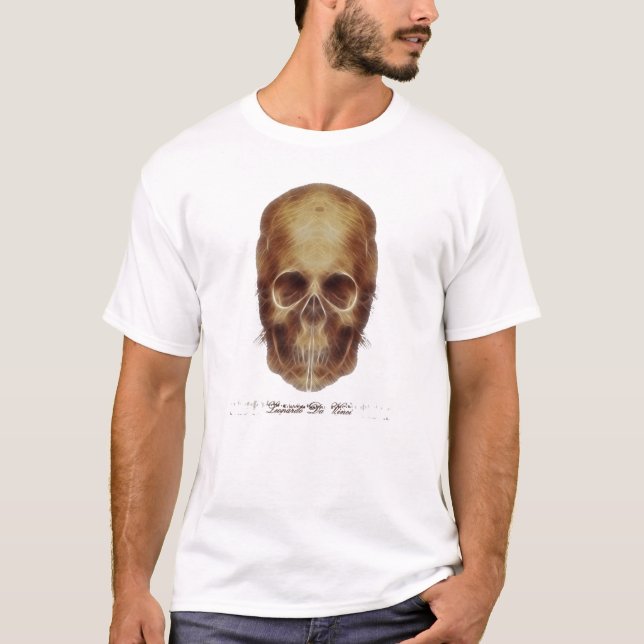 Leonardo Da Vinci skalle Frac Tee Shirt (Framsida)