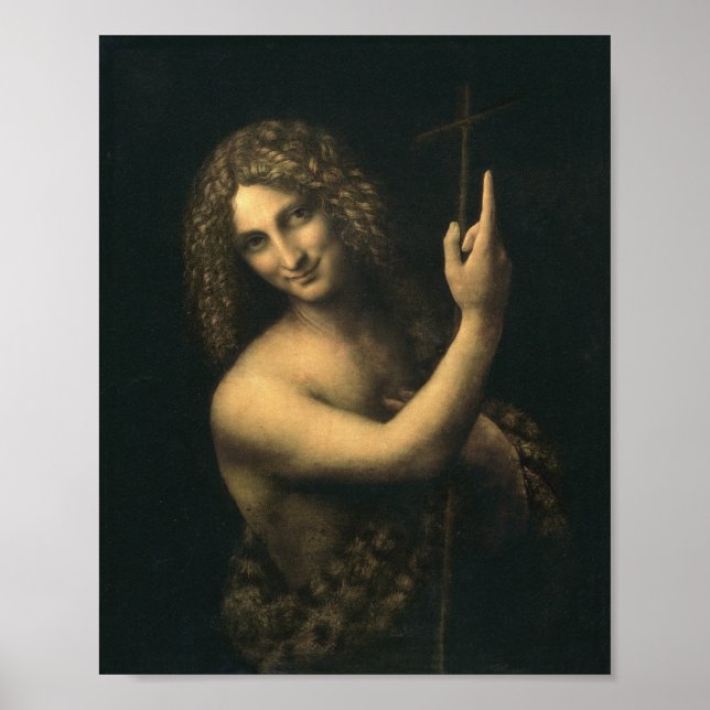 Leonardo Da Vinci - St John The Baptist Poster (Framsidan)
