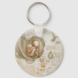 Leonardo da Vinci-studierna av Fetus in the Womb Nyckelring