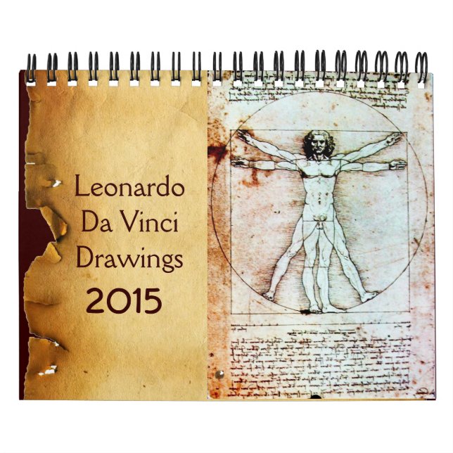 LEONARDO DA VINCI Teckning 2015 Kalender (Omslag)