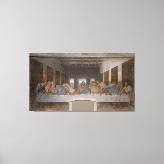 Leonardo da Vinci – The Last Supper Canvastryck (Framsida)