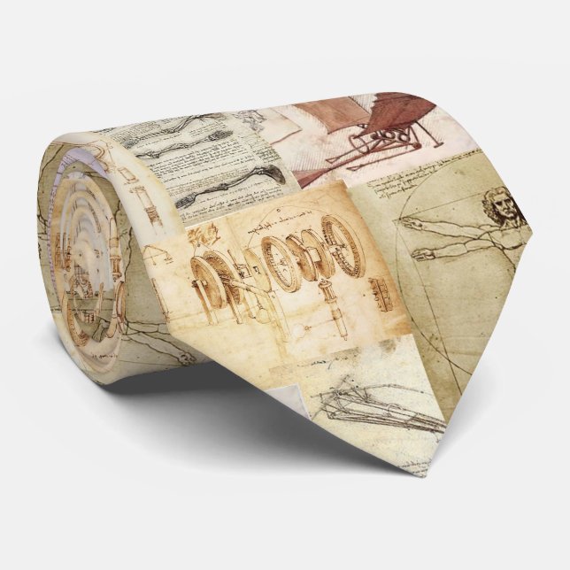 Leonardo Da Vinci Tie Slips (Rullad)